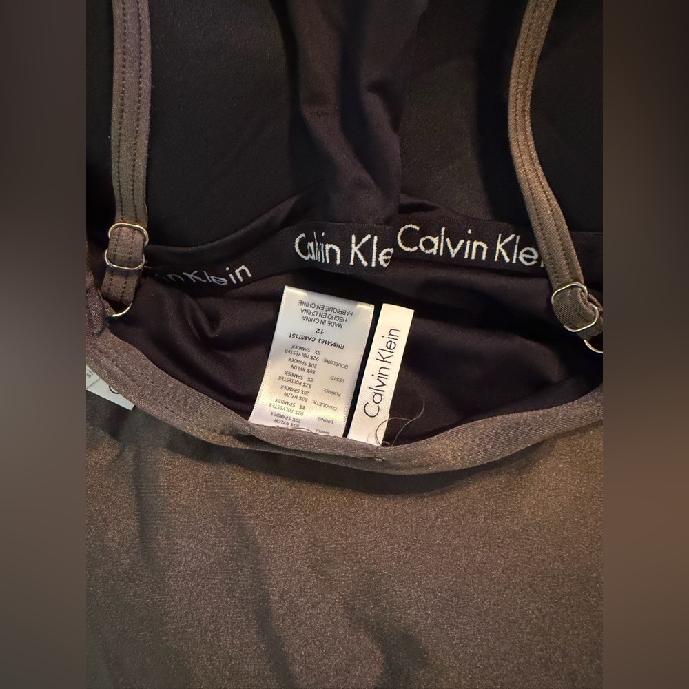 Calvin Klein Brown One-Piece Swimsuit - Picture 10 of 10